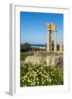 Temple of Apollo at the Acropolis, Rhodes, Dodecanese, Greek Islands, Greece, Europe-Michael Runkel-Framed Photographic Print