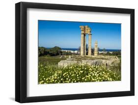 Temple of Apollo at the Acropolis, Rhodes, Dodecanese, Greek Islands, Greece, Europe-Michael Runkel-Framed Photographic Print