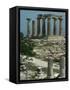 Temple of Apollo, Corinth, Greece-Christina Gascoigne-Framed Stretched Canvas