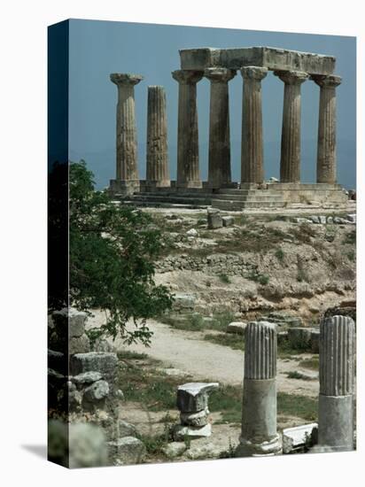 Temple of Apollo, Corinth, Greece-Christina Gascoigne-Stretched Canvas