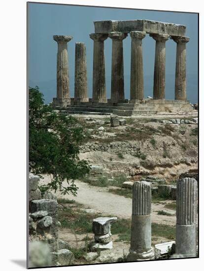 Temple of Apollo, Corinth, Greece-Christina Gascoigne-Mounted Photographic Print
