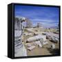 Temple of Apollo, Corinth (Korinthos), Greece, Europe-Tony Gervis-Framed Stretched Canvas