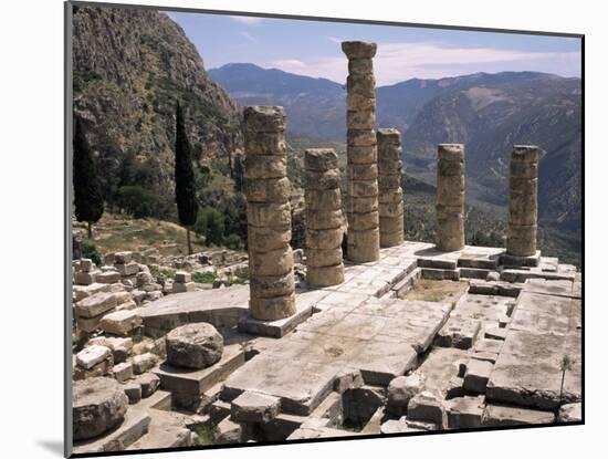 Temple of Apollo, Delphi, Unesco World Heritage Site, Greece-Ken Gillham-Mounted Photographic Print