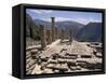 Temple of Apollo, Delphi, Unesco World Heritage Site, Greece-Ken Gillham-Framed Stretched Canvas