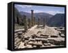 Temple of Apollo, Delphi, Unesco World Heritage Site, Greece-Ken Gillham-Framed Stretched Canvas