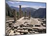 Temple of Apollo, Delphi, Unesco World Heritage Site, Greece-Ken Gillham-Mounted Photographic Print