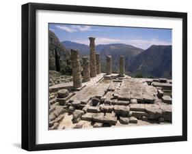 Temple of Apollo, Delphi, Unesco World Heritage Site, Greece-Ken Gillham-Framed Photographic Print