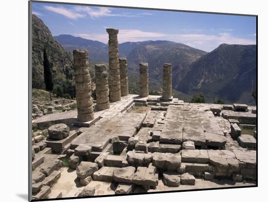 Temple of Apollo, Delphi, Unesco World Heritage Site, Greece-Ken Gillham-Mounted Photographic Print