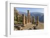 Temple of Apollo, Delphi, UNESCO World Heritage Site, Peloponnese, Greece, Europe-Eleanor Scriven-Framed Photographic Print