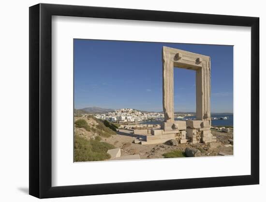 Temple of Apollo on Naxos Island in Greece-Jon Hicks-Framed Premium Photographic Print
