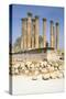 Temple of Artemis, Jerash, Jordan-Vivienne Sharp-Stretched Canvas