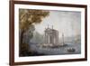 Temple of Asclepius in Pond at Villa Borghese in Rome-null-Framed Giclee Print