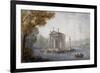 Temple of Asclepius in Pond at Villa Borghese in Rome-null-Framed Giclee Print