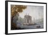 Temple of Asclepius in Pond at Villa Borghese in Rome-null-Framed Giclee Print