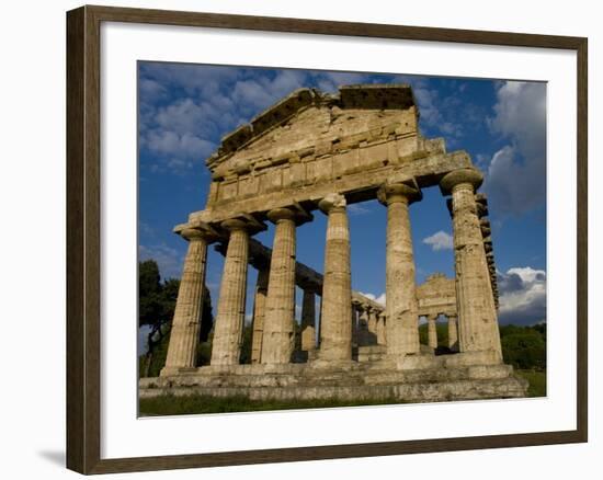 Temple of Athena, Paestum, UNESCO World Heritage Site, Campania, Italy, Europe-Charles Bowman-Framed Photographic Print