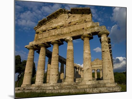 Temple of Athena, Paestum, UNESCO World Heritage Site, Campania, Italy, Europe-Charles Bowman-Mounted Photographic Print
