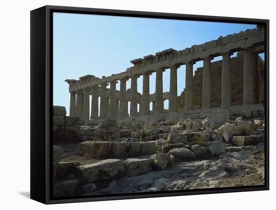 Temple of Athena, Parthenon, 5th BCE-null-Framed Stretched Canvas