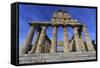 Temple of Athena (Temple of Ceres), Paestum, Greek Ruins, Campania, Italy-Eleanor Scriven-Framed Stretched Canvas