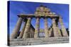 Temple of Athena (Temple of Ceres), Paestum, Greek Ruins, Campania, Italy-Eleanor Scriven-Stretched Canvas