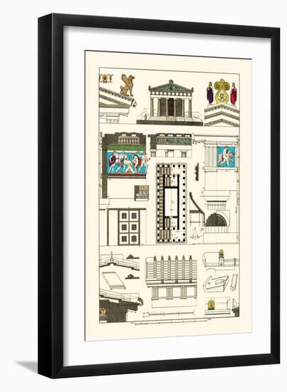 Temple of Athene and Theseus, Polychrome-J. Buhlmann-Framed Art Print