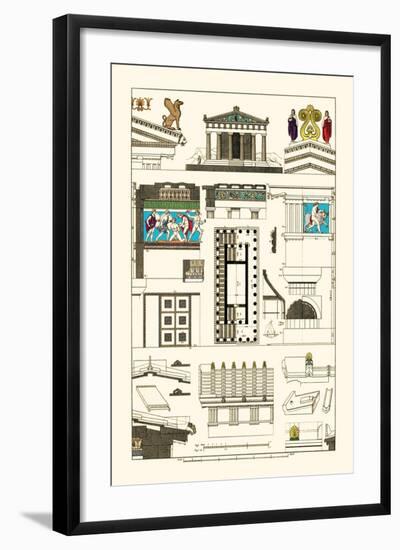 Temple of Athene and Theseus, Polychrome-J. Buhlmann-Framed Art Print