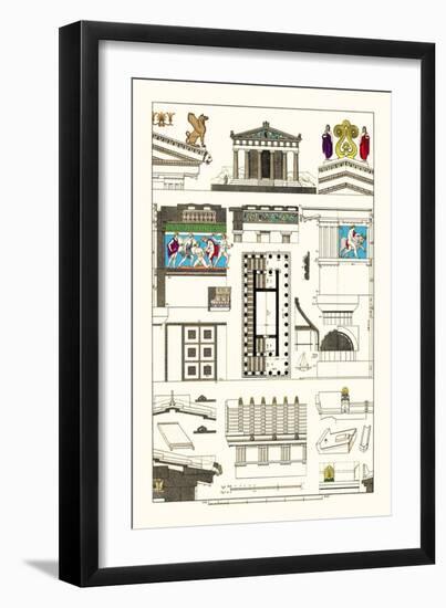 Temple of Athene and Theseus, Polychrome-J. Buhlmann-Framed Art Print