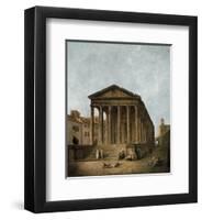 Temple of Augustus in Nimes, 1783-Hubert Robert-Framed Art Print