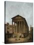 Temple of Augustus in Nimes, 1783-Hubert Robert-Stretched Canvas