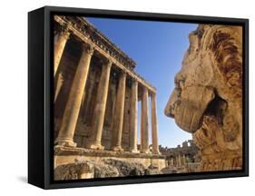 Temple of Bacchus, Baalbek, Bekaa Valley, Lebanon-Gavin Hellier-Framed Stretched Canvas