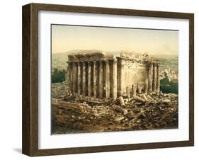 Temple of Bacchus, Baalbek, C.1880-1900-null-Framed Photographic Print