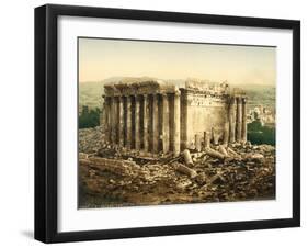 Temple of Bacchus, Baalbek, C.1880-1900-null-Framed Photographic Print