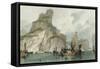 Temple of Bonzes-Thomas Allom-Framed Stretched Canvas