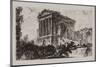 Temple of Clitumnus between Fulgino and Spoleto, 1748 (Etching)-Giovanni Battista Piranesi-Mounted Giclee Print