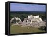 Temple of Columns, Chichen Itza Ruins, Maya Civilization, Yucatan, Mexico-Michele Molinari-Framed Stretched Canvas