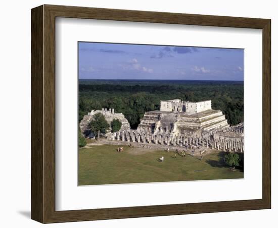 Temple of Columns, Chichen Itza Ruins, Maya Civilization, Yucatan, Mexico-Michele Molinari-Framed Photographic Print