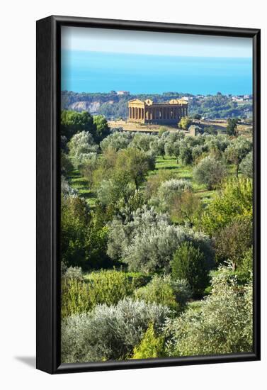 Temple of Concordia, Valley of the Temples, Agrigento, Sicily, Italy.-Marco Simoni-Framed Photographic Print