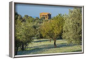 Temple of Concordia, Valley of the Temples, Agrigento, Sicily, Italy-Marco Simoni-Framed Photographic Print