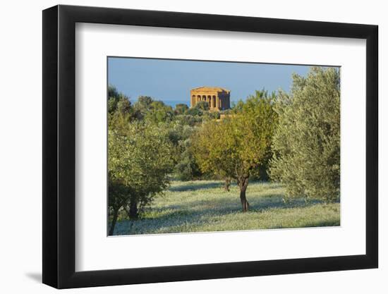 Temple of Concordia, Valley of the Temples, Agrigento, Sicily, Italy-Marco Simoni-Framed Photographic Print