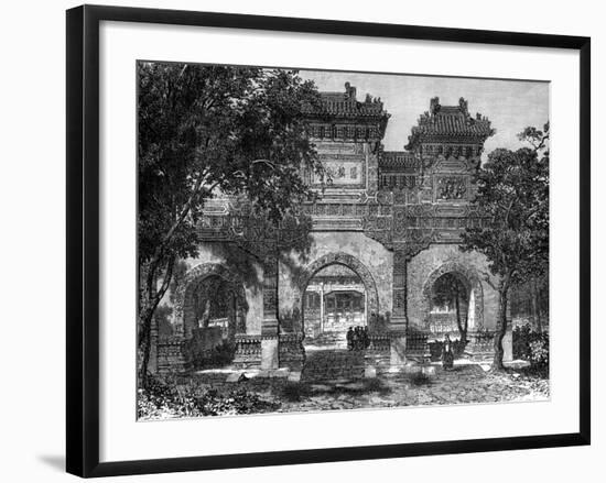 Temple of Confucius, Peking, China, 19th Century-Therond-Framed Giclee Print