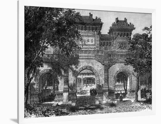 Temple of Confucius, Peking, China, 19th Century-Therond-Framed Giclee Print