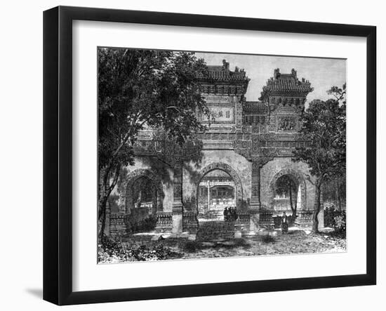 Temple of Confucius, Peking, China, 19th Century-Therond-Framed Giclee Print