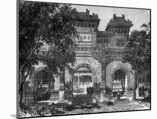 Temple of Confucius, Peking, China, 19th Century-Therond-Mounted Giclee Print