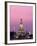 Temple of Dawn and Chao Phraya River, Night View, Bangkok, Thailand-Steve Vidler-Framed Photographic Print