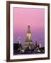 Temple of Dawn and Chao Phraya River, Night View, Bangkok, Thailand-Steve Vidler-Framed Photographic Print