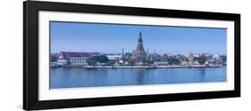 Temple of Dawn (Wat Arun) and Bangkok, Thailand-Jon Arnold-Framed Photographic Print