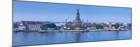 Temple of Dawn (Wat Arun) and Bangkok, Thailand-Jon Arnold-Mounted Photographic Print