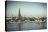 Temple of Dawn (Wat Arun) and Bangkok, Thailand-Jon Arnold-Stretched Canvas