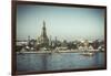 Temple of Dawn (Wat Arun) and Bangkok, Thailand-Jon Arnold-Framed Photographic Print