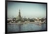 Temple of Dawn (Wat Arun) and Bangkok, Thailand-Jon Arnold-Framed Photographic Print