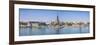 Temple of Dawn (Wat Arun) and Bangkok, Thailand-Jon Arnold-Framed Photographic Print